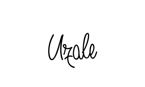 Make a beautiful signature design for name Uzale. With this signature (Angelique-Rose-font-FFP) style, you can create a handwritten signature for free. Uzale signature style 5 images and pictures png