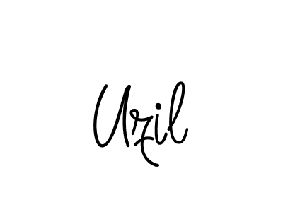 if you are searching for the best signature style for your name Uzil. so please give up your signature search. here we have designed multiple signature styles  using Angelique-Rose-font-FFP. Uzil signature style 5 images and pictures png