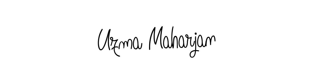 Make a short Uzma Maharjan signature style. Manage your documents anywhere anytime using Angelique-Rose-font-FFP. Create and add eSignatures, submit forms, share and send files easily. Uzma Maharjan signature style 5 images and pictures png