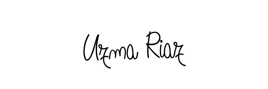 Design your own signature with our free online signature maker. With this signature software, you can create a handwritten (Angelique-Rose-font-FFP) signature for name Uzma Riaz. Uzma Riaz signature style 5 images and pictures png