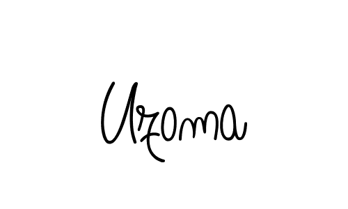 How to make Uzoma name signature. Use Angelique-Rose-font-FFP style for creating short signs online. This is the latest handwritten sign. Uzoma signature style 5 images and pictures png