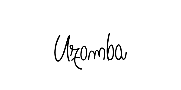 Create a beautiful signature design for name Uzomba. With this signature (Angelique-Rose-font-FFP) fonts, you can make a handwritten signature for free. Uzomba signature style 5 images and pictures png