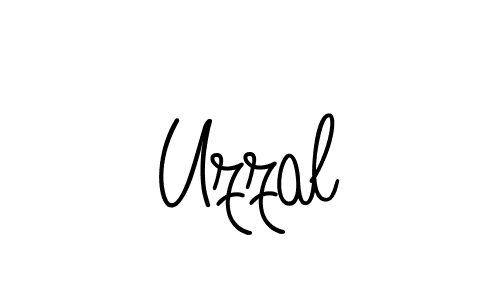 How to make Uzzal name signature. Use Angelique-Rose-font-FFP style for creating short signs online. This is the latest handwritten sign. Uzzal signature style 5 images and pictures png