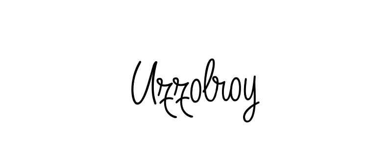 You should practise on your own different ways (Angelique-Rose-font-FFP) to write your name (Uzzolroy) in signature. don't let someone else do it for you. Uzzolroy signature style 5 images and pictures png