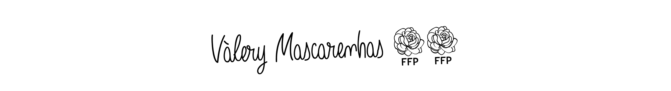 Use a signature maker to create a handwritten signature online. With this signature software, you can design (Angelique-Rose-font-FFP) your own signature for name Vàlery Mascarenhas 21. Vàlery Mascarenhas 21 signature style 5 images and pictures png