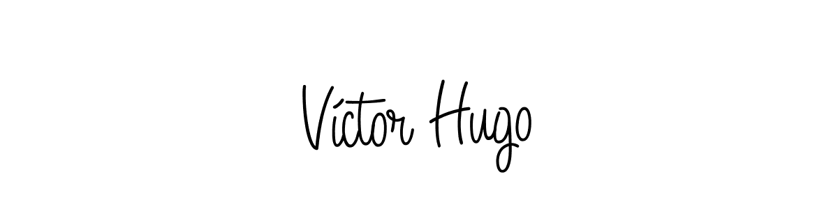 How to make Víctor Hugo signature? Angelique-Rose-font-FFP is a professional autograph style. Create handwritten signature for Víctor Hugo name. Víctor Hugo signature style 5 images and pictures png