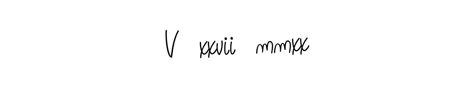 You can use this online signature creator to create a handwritten signature for the name V・xxvii・mmxx. This is the best online autograph maker. V・xxvii・mmxx signature style 5 images and pictures png