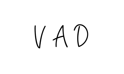 Similarly Angelique-Rose-font-FFP is the best handwritten signature design. Signature creator online .You can use it as an online autograph creator for name V A D. V A D signature style 5 images and pictures png