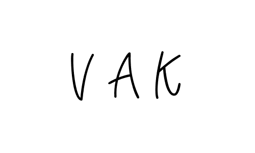 It looks lik you need a new signature style for name V A K. Design unique handwritten (Angelique-Rose-font-FFP) signature with our free signature maker in just a few clicks. V A K signature style 5 images and pictures png