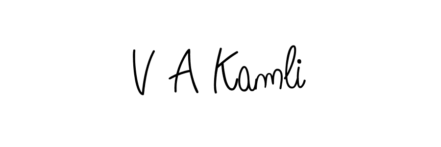 Also You can easily find your signature by using the search form. We will create V A Kamli name handwritten signature images for you free of cost using Angelique-Rose-font-FFP sign style. V A Kamli signature style 5 images and pictures png