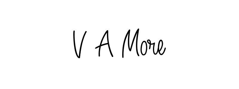 Best and Professional Signature Style for V A More. Angelique-Rose-font-FFP Best Signature Style Collection. V A More signature style 5 images and pictures png