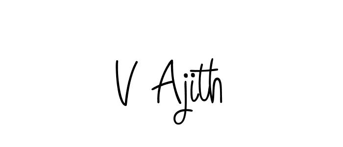 Once you've used our free online signature maker to create your best signature Angelique-Rose-font-FFP style, it's time to enjoy all of the benefits that V Ajith name signing documents. V Ajith signature style 5 images and pictures png