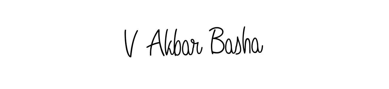 You can use this online signature creator to create a handwritten signature for the name V Akbar Basha. This is the best online autograph maker. V Akbar Basha signature style 5 images and pictures png