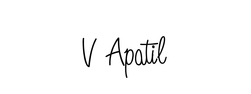 Best and Professional Signature Style for V Apatil. Angelique-Rose-font-FFP Best Signature Style Collection. V Apatil signature style 5 images and pictures png