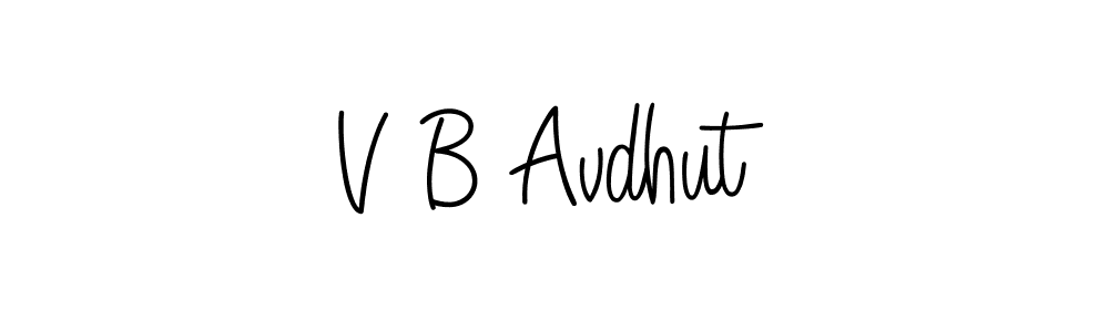 if you are searching for the best signature style for your name V B Avdhut. so please give up your signature search. here we have designed multiple signature styles  using Angelique-Rose-font-FFP. V B Avdhut signature style 5 images and pictures png