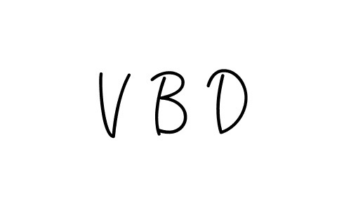 V B D stylish signature style. Best Handwritten Sign (Angelique-Rose-font-FFP) for my name. Handwritten Signature Collection Ideas for my name V B D. V B D signature style 5 images and pictures png