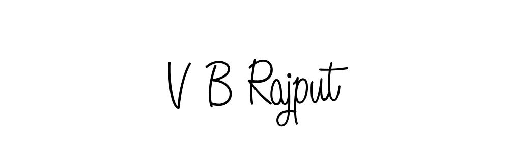 Use a signature maker to create a handwritten signature online. With this signature software, you can design (Angelique-Rose-font-FFP) your own signature for name V B Rajput. V B Rajput signature style 5 images and pictures png