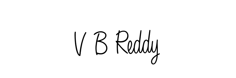 Create a beautiful signature design for name V B Reddy. With this signature (Angelique-Rose-font-FFP) fonts, you can make a handwritten signature for free. V B Reddy signature style 5 images and pictures png