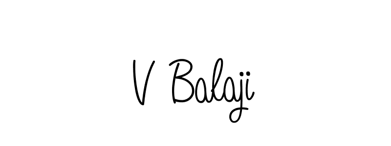 if you are searching for the best signature style for your name V Balaji. so please give up your signature search. here we have designed multiple signature styles  using Angelique-Rose-font-FFP. V Balaji signature style 5 images and pictures png
