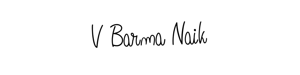 Make a beautiful signature design for name V Barma Naik. With this signature (Angelique-Rose-font-FFP) style, you can create a handwritten signature for free. V Barma Naik signature style 5 images and pictures png