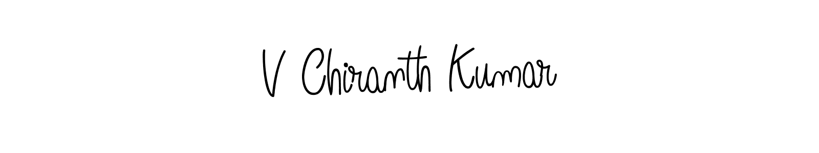 Once you've used our free online signature maker to create your best signature Angelique-Rose-font-FFP style, it's time to enjoy all of the benefits that V Chiranth Kumar name signing documents. V Chiranth Kumar signature style 5 images and pictures png