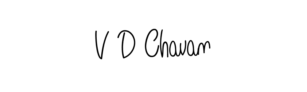 if you are searching for the best signature style for your name V D Chavan. so please give up your signature search. here we have designed multiple signature styles  using Angelique-Rose-font-FFP. V D Chavan signature style 5 images and pictures png