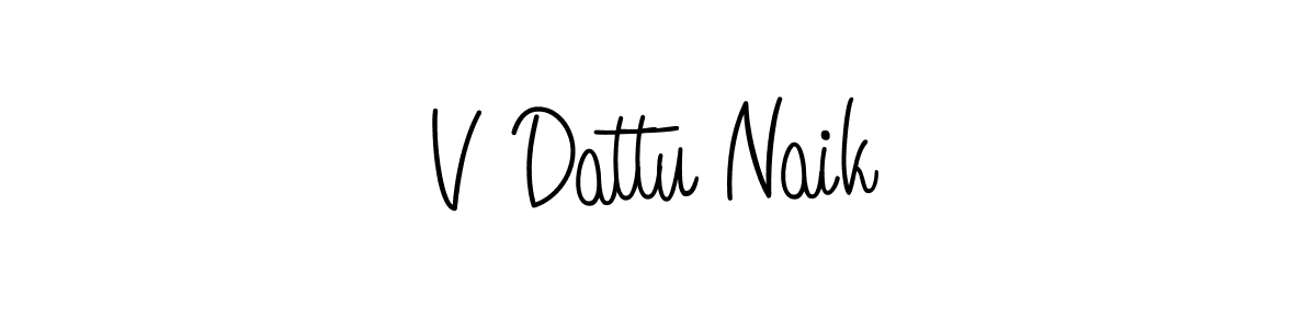 Angelique-Rose-font-FFP is a professional signature style that is perfect for those who want to add a touch of class to their signature. It is also a great choice for those who want to make their signature more unique. Get V Dattu Naik name to fancy signature for free. V Dattu Naik signature style 5 images and pictures png