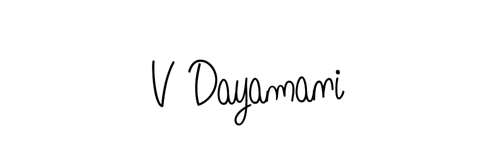 if you are searching for the best signature style for your name V Dayamani. so please give up your signature search. here we have designed multiple signature styles  using Angelique-Rose-font-FFP. V Dayamani signature style 5 images and pictures png