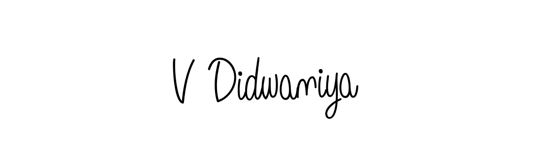 How to make V Didwaniya signature? Angelique-Rose-font-FFP is a professional autograph style. Create handwritten signature for V Didwaniya name. V Didwaniya signature style 5 images and pictures png