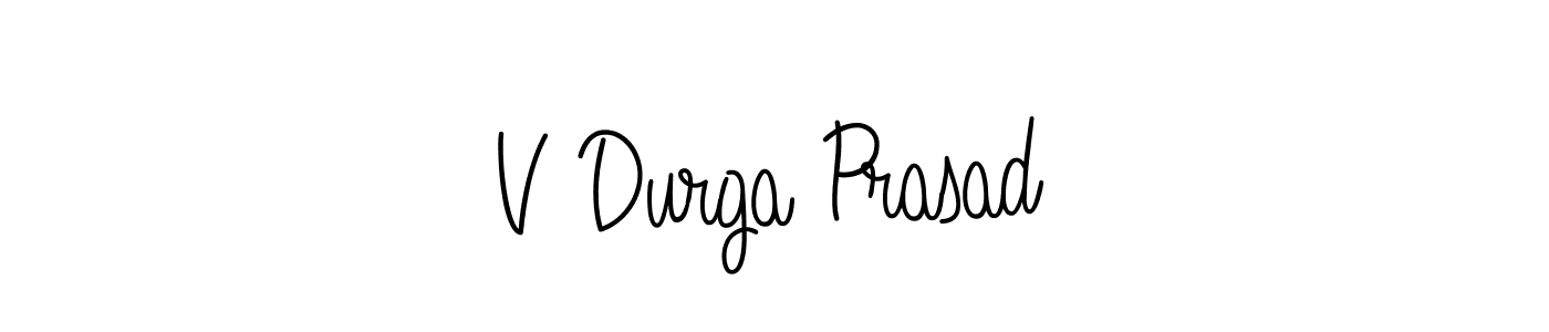 Design your own signature with our free online signature maker. With this signature software, you can create a handwritten (Angelique-Rose-font-FFP) signature for name V Durga Prasad. V Durga Prasad signature style 5 images and pictures png