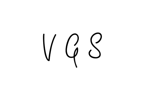 You should practise on your own different ways (Angelique-Rose-font-FFP) to write your name (V G S) in signature. don't let someone else do it for you. V G S signature style 5 images and pictures png