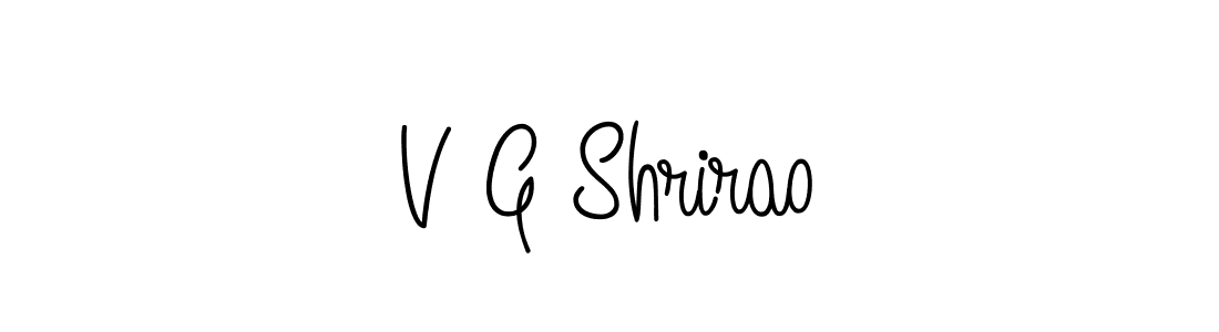 if you are searching for the best signature style for your name V G Shrirao. so please give up your signature search. here we have designed multiple signature styles  using Angelique-Rose-font-FFP. V G Shrirao signature style 5 images and pictures png