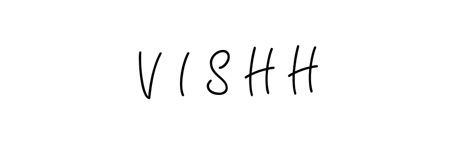 V I S H H stylish signature style. Best Handwritten Sign (Angelique-Rose-font-FFP) for my name. Handwritten Signature Collection Ideas for my name V I S H H. V I S H H signature style 5 images and pictures png