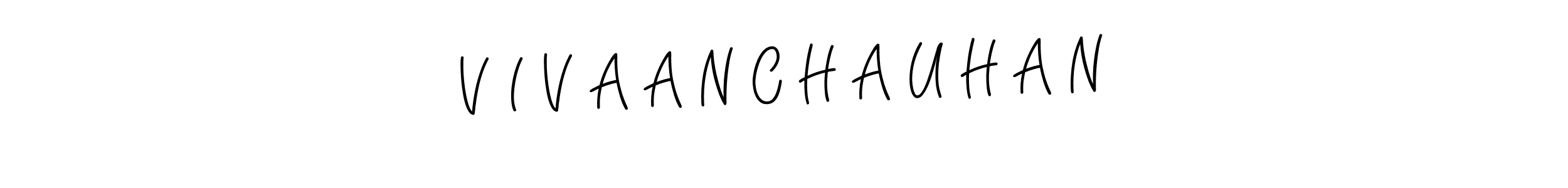 Create a beautiful signature design for name V I V A A N C H A U H A N. With this signature (Angelique-Rose-font-FFP) fonts, you can make a handwritten signature for free. V I V A A N C H A U H A N signature style 5 images and pictures png