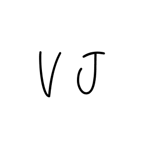 Use a signature maker to create a handwritten signature online. With this signature software, you can design (Angelique-Rose-font-FFP) your own signature for name V J. V J signature style 5 images and pictures png