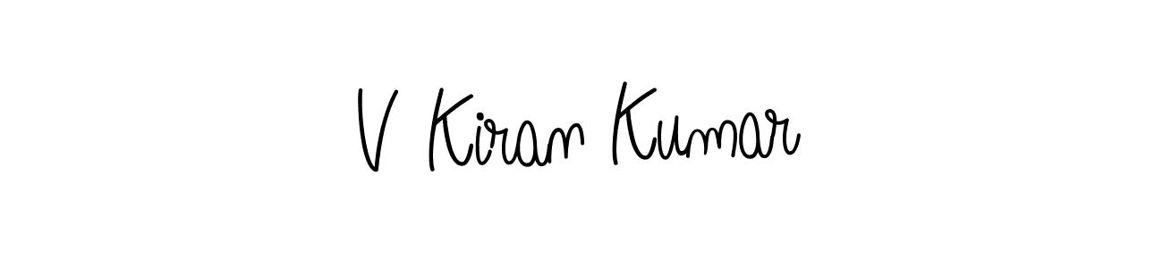 How to Draw V Kiran Kumar signature style? Angelique-Rose-font-FFP is a latest design signature styles for name V Kiran Kumar. V Kiran Kumar signature style 5 images and pictures png