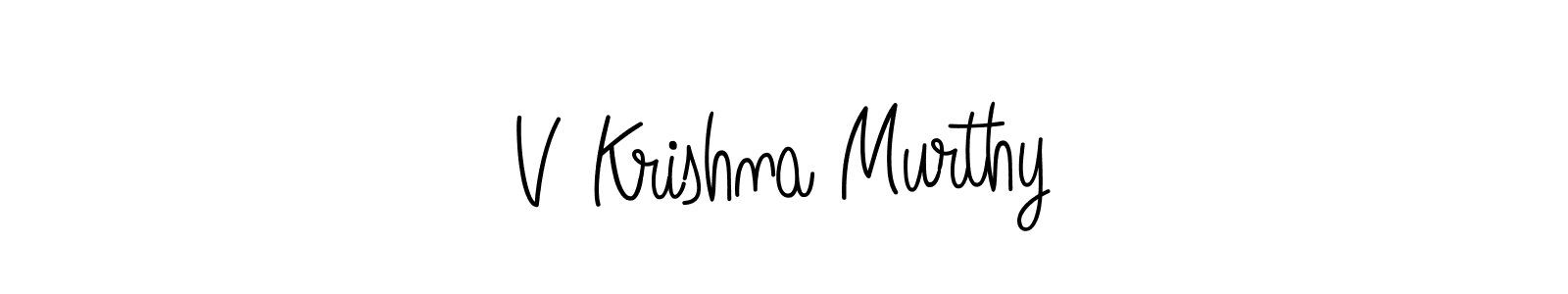 Design your own signature with our free online signature maker. With this signature software, you can create a handwritten (Angelique-Rose-font-FFP) signature for name V Krishna Murthy. V Krishna Murthy signature style 5 images and pictures png