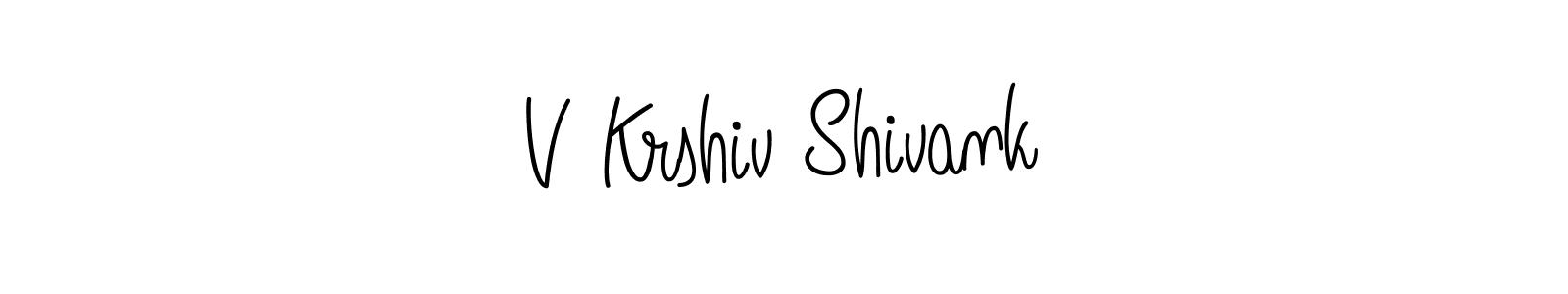 Once you've used our free online signature maker to create your best signature Angelique-Rose-font-FFP style, it's time to enjoy all of the benefits that V Krshiv Shivank name signing documents. V Krshiv Shivank signature style 5 images and pictures png