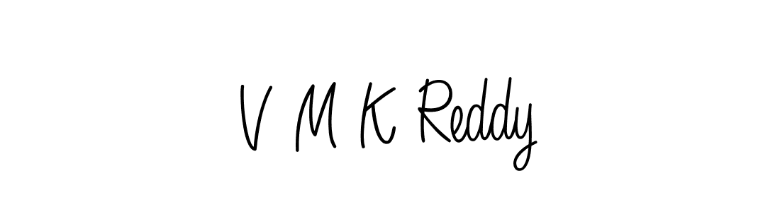 How to make V M K Reddy signature? Angelique-Rose-font-FFP is a professional autograph style. Create handwritten signature for V M K Reddy name. V M K Reddy signature style 5 images and pictures png