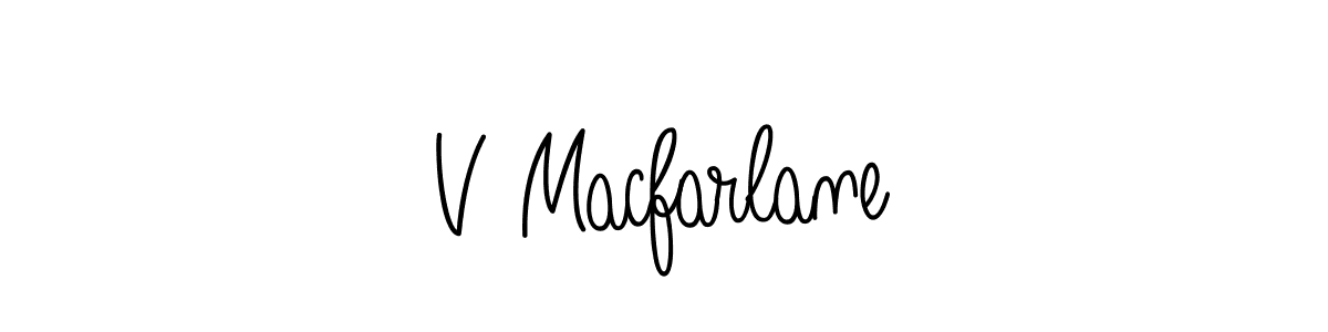 How to Draw V Macfarlane signature style? Angelique-Rose-font-FFP is a latest design signature styles for name V Macfarlane. V Macfarlane signature style 5 images and pictures png