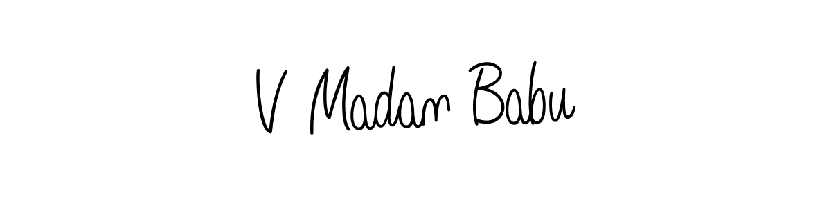 Make a short V Madan Babu signature style. Manage your documents anywhere anytime using Angelique-Rose-font-FFP. Create and add eSignatures, submit forms, share and send files easily. V Madan Babu signature style 5 images and pictures png