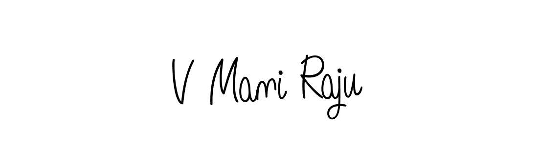Angelique-Rose-font-FFP is a professional signature style that is perfect for those who want to add a touch of class to their signature. It is also a great choice for those who want to make their signature more unique. Get V Mani Raju name to fancy signature for free. V Mani Raju signature style 5 images and pictures png