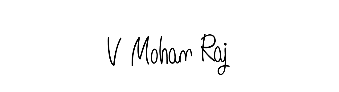 if you are searching for the best signature style for your name V Mohan Raj. so please give up your signature search. here we have designed multiple signature styles  using Angelique-Rose-font-FFP. V Mohan Raj signature style 5 images and pictures png