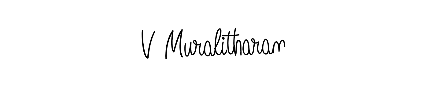 Check out images of Autograph of V Muralitharan name. Actor V Muralitharan Signature Style. Angelique-Rose-font-FFP is a professional sign style online. V Muralitharan signature style 5 images and pictures png