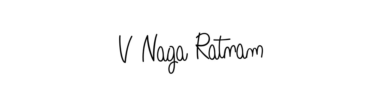 V Naga Ratnam stylish signature style. Best Handwritten Sign (Angelique-Rose-font-FFP) for my name. Handwritten Signature Collection Ideas for my name V Naga Ratnam. V Naga Ratnam signature style 5 images and pictures png
