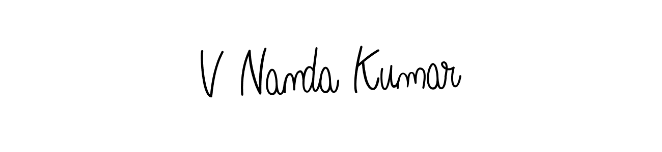 This is the best signature style for the V Nanda Kumar name. Also you like these signature font (Angelique-Rose-font-FFP). Mix name signature. V Nanda Kumar signature style 5 images and pictures png