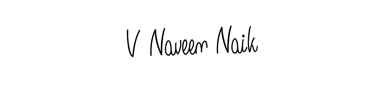 How to Draw V Naveen Naik signature style? Angelique-Rose-font-FFP is a latest design signature styles for name V Naveen Naik. V Naveen Naik signature style 5 images and pictures png