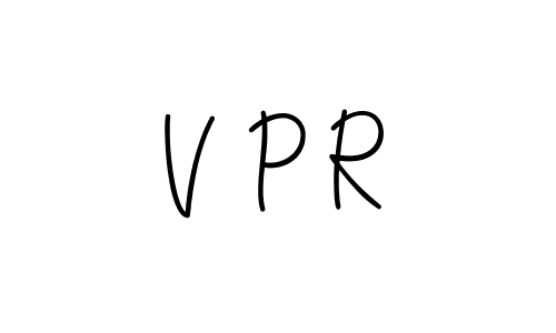 How to make V P R name signature. Use Angelique-Rose-font-FFP style for creating short signs online. This is the latest handwritten sign. V P R signature style 5 images and pictures png