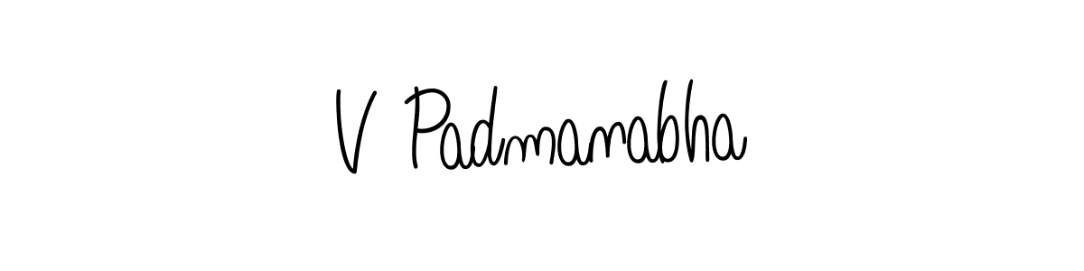 How to Draw V Padmanabha signature style? Angelique-Rose-font-FFP is a latest design signature styles for name V Padmanabha. V Padmanabha signature style 5 images and pictures png