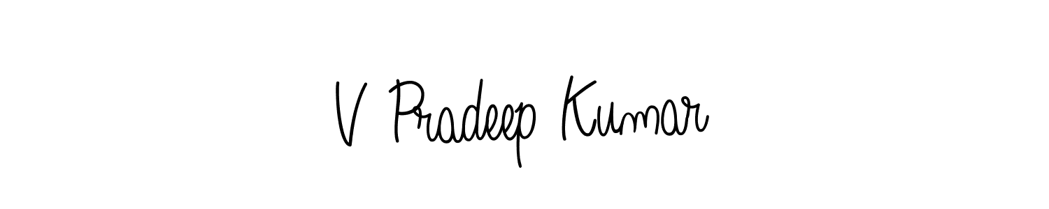 Also You can easily find your signature by using the search form. We will create V Pradeep Kumar name handwritten signature images for you free of cost using Angelique-Rose-font-FFP sign style. V Pradeep Kumar signature style 5 images and pictures png